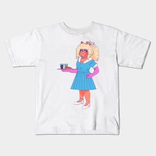 Waitress piggy Kids T-Shirt